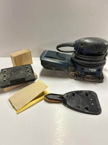 Bosch Electric Finishing Sander, Bag, Accessories