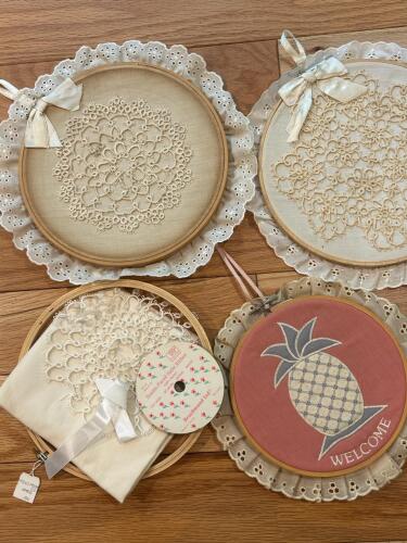 Vintage Sewing Lot: Patterns, Embroidery Hoops, Notions