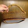Pampered Chef Woven Selections Rectangular Basket with Handles - 4