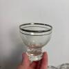 MCM Glass Cocktail Set with Silver Toned Accents - 5