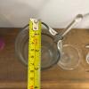 MCM Glass Cocktail Set with Silver Toned Accents - 8