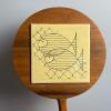 MCM Wood Handled Trivet with Fish Tile Inlay & Woven Potholders - 2