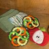 MCM Wood Handled Trivet with Fish Tile Inlay & Woven Potholders - 4