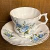 Rosina, Royal Windsor, and Elesya Delft Blue Tea Cup & Saucer Sets - 2