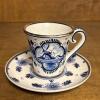 Rosina, Royal Windsor, and Elesya Delft Blue Tea Cup & Saucer Sets - 6