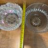 Pressed & Cut Glass Dishes Lot - 12