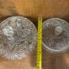 Pressed & Cut Glass Dishes Lot - 13