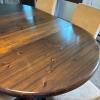 Solid Wood Oval Dining Table with 6 Upholstered Chairs - 3