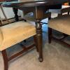 Solid Wood Oval Dining Table with 6 Upholstered Chairs - 6