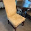 Solid Wood Oval Dining Table with 6 Upholstered Chairs - 7