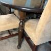 Solid Wood Oval Dining Table with 6 Upholstered Chairs - 18