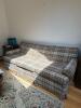 Ethan Allen Traditional Classics 82" Plaid Skirted Sofa