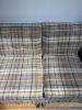 Ethan Allen Traditional Classics 82" Plaid Skirted Sofa - 4
