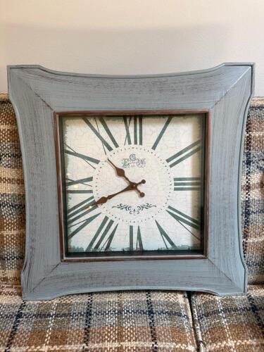 Large 21" Square EG&W Co. Wall Clock