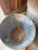 Three Galvanized Steel Trash Cans - 7