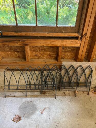 Gothic Arch Metal Garden Edging Panels