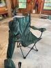 Pair of Green Portable Folding Camping Chairs - 2