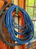 Heavy Duty Blue & Orange Extension Cords and Jumper Cable Set - 2
