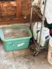 Assorted Garage & Garden Tools with Metal Shelving Unit - 2