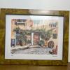 Pair of Framed Art Prints - Italian Courtyard Scenes Roma & Trastevere - 2