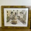 Pair of Framed Art Prints - Italian Courtyard Scenes Roma & Trastevere - 3