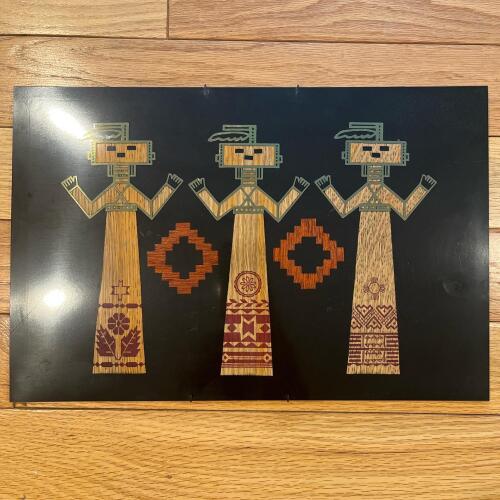 Vintage Couroc Kachina Dancer Design Artwork