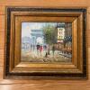 Framed Painting Paris Arc de Triomphe Street Scene With Ornate Frame