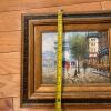 Framed Painting Paris Arc de Triomphe Street Scene With Ornate Frame - 4