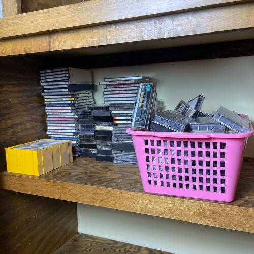 Large Assorted Cassette And CD Lot