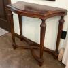 Ethan Allen Traditional Console Table With Dark Stain Finish