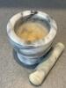 Marble Mortar and Pestle Set - 2