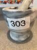 Marble Mortar and Pestle Set - 6