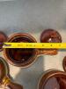 Set of 4 Taiwan Brown Ceramic French Onion Soup Bowls with Lids - 4