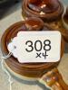 Set of 4 Taiwan Brown Ceramic French Onion Soup Bowls with Lids - 5