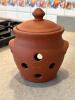 Terracotta Garlic Keeper Jar with Lid