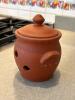 Terracotta Garlic Keeper Jar with Lid - 2