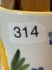 Ceramica SRM Italian Hand-Painted Ceramic Utensil Holder with 7 Wooden Utensils - 6