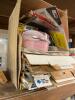 Workshop Lot: Nitrile Gloves, Scott Rags, Wood Finishes, Fasteners, Sandpaper, Wood Offcuts - 11