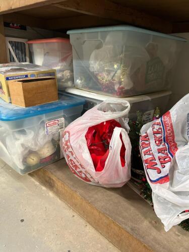 Large Lot Assorted Christmas Decorations