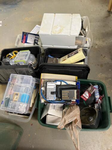 Mixed Lot Workshop Tools, Paint Supplies, Fasteners, Craftsman Drill Bits, Valspar Rollers, Organizers