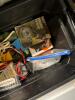 Mixed Lot Workshop Tools, Paint Supplies, Fasteners, Craftsman Drill Bits, Valspar Rollers, Organizers - 10