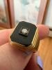 14K Gold Men&rsquo;s Signet Ring with Black Onyx - 5