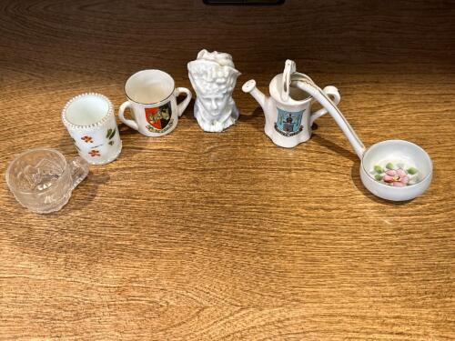 Miniature Porcelain & Glass Novelty Item Collection