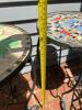 Mosaic Outdoor Bistro Set - 2 Tile-Top Side Tables & Metal Chair - 7
