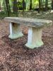 Concrete Garden Bench &ndash; Faux Wood Rustic Style