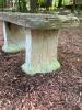 Concrete Garden Bench &ndash; Faux Wood Rustic Style - 2