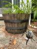 24" Wooden Whiskey Barrel Planter