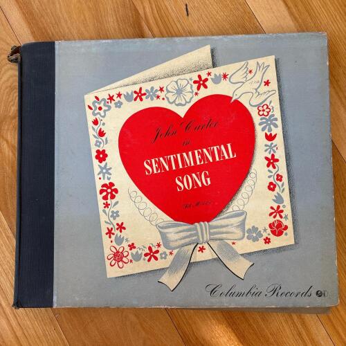 Vintage Columbia Records John Carter Sentimental Song Album