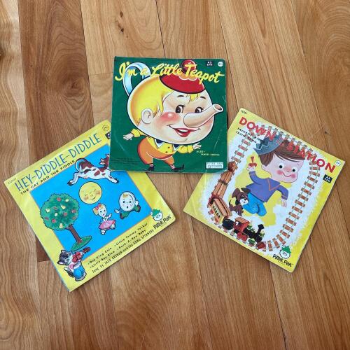 3 Vintage Peter Pan Children's 45RPM Records