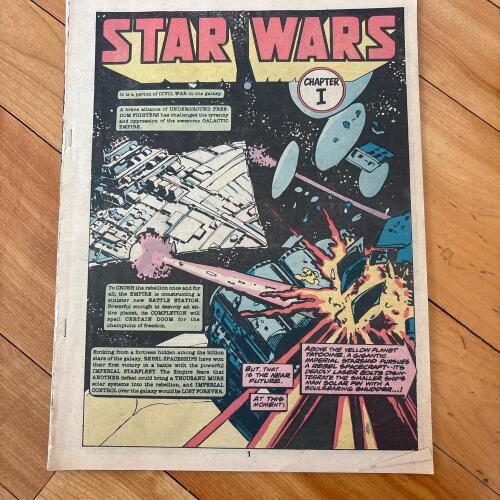 1977 Marvel Special Edition Star Wars #1 Treasury Edition Comic - Missing Cover
